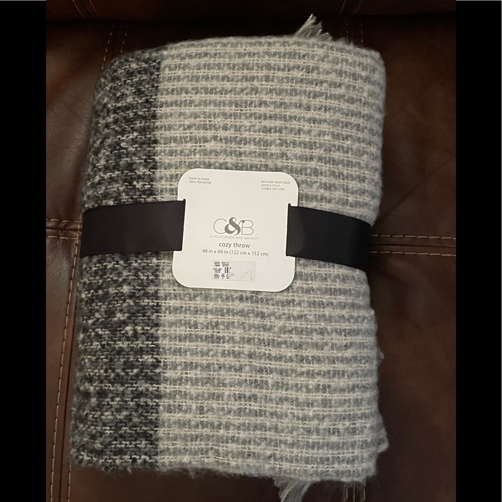 Christopher and Banks cozy throw.